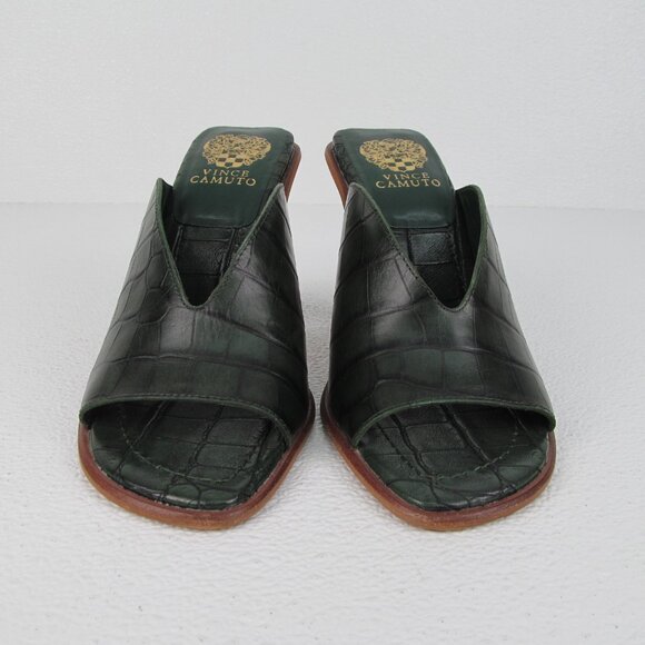 Vince Camuto Mershid Deep Green Peep Toe size 8.5 - Picture 6 of 9